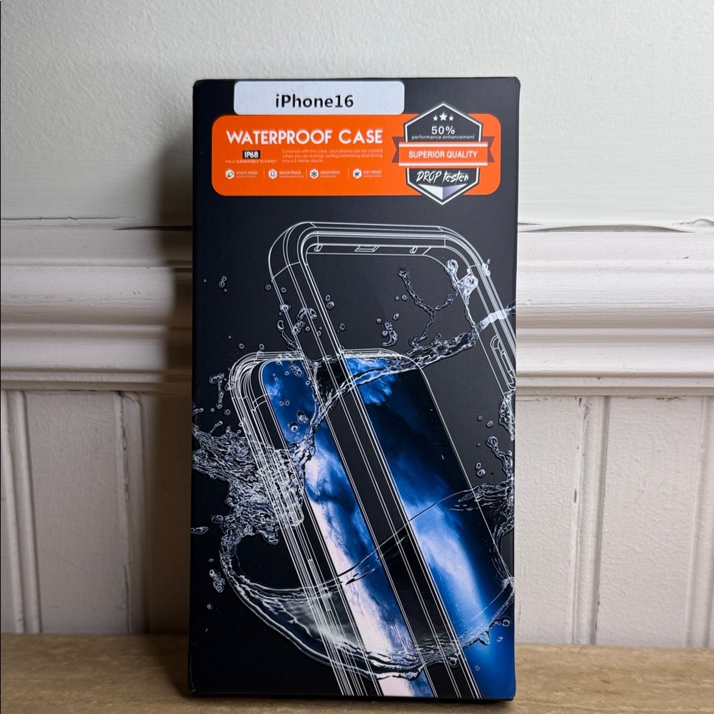 Waterproof Case for iPhone 16 - Black